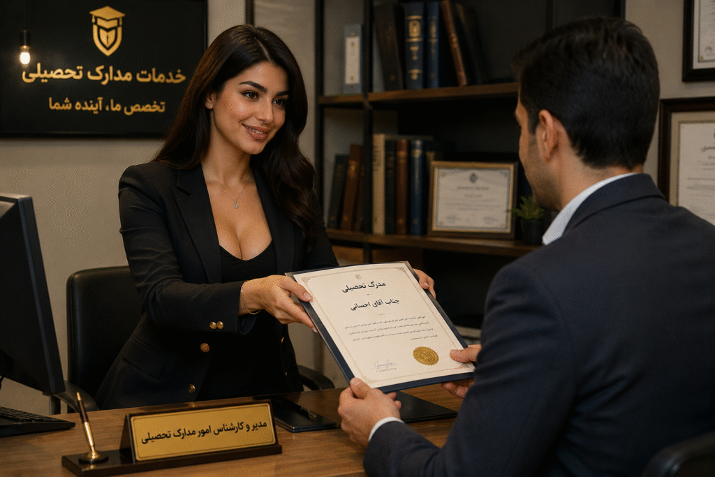 خدمات مدرک تحصیلی
