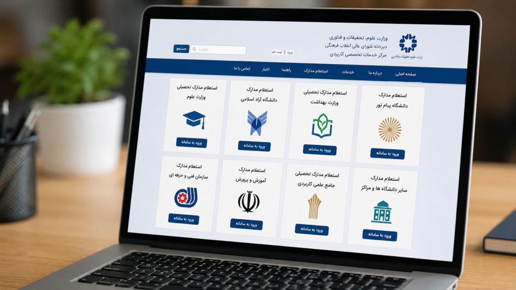 سایتهای رسمی استعلام مدرک تحصیلی